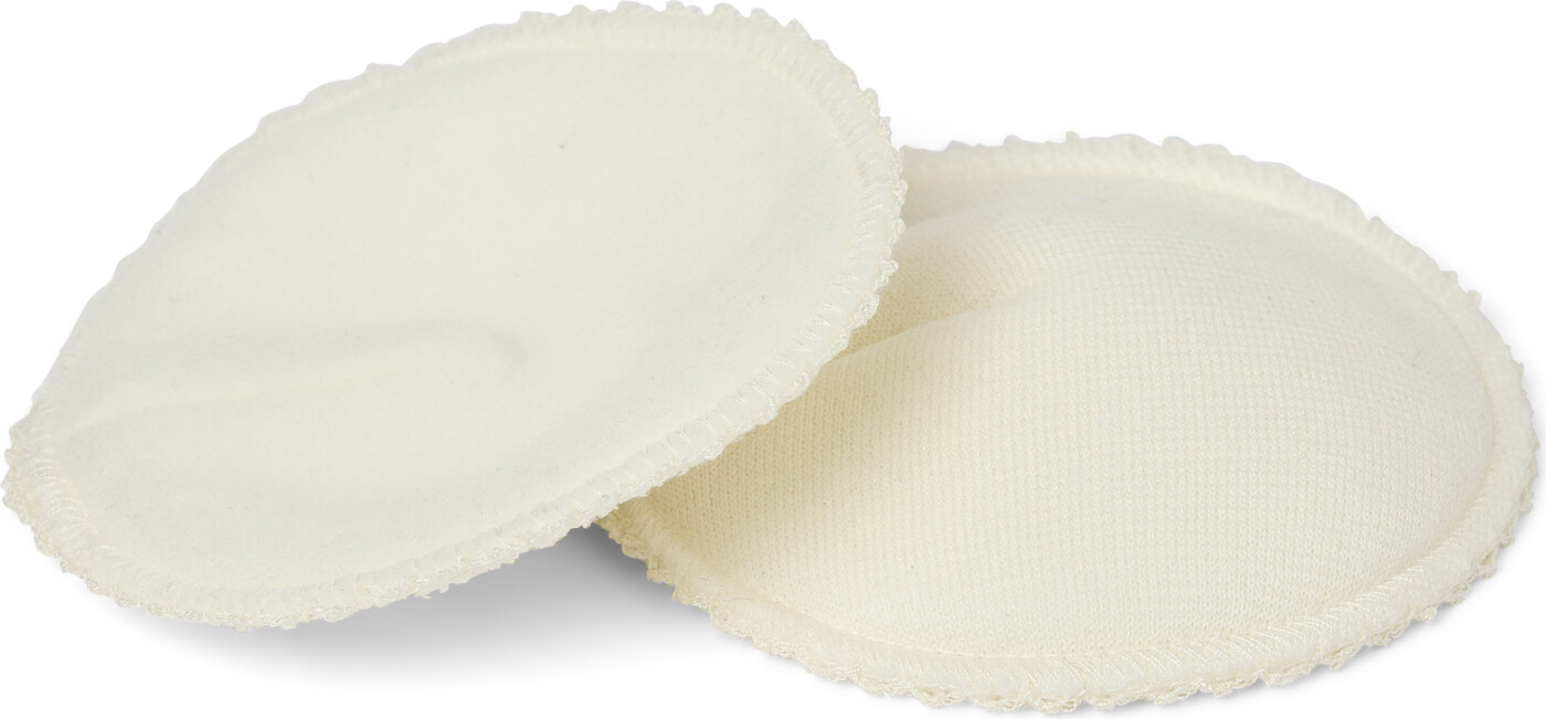 Smallstuff Ammeindlæg - M - 2 Stk. - Merino Uld - Off White