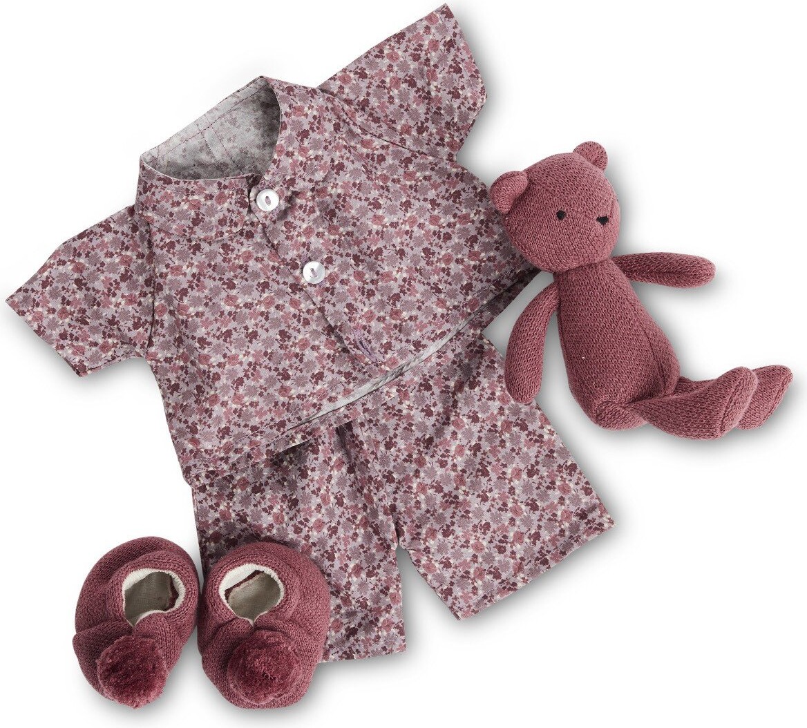 Smallstuff - Dukketøj - Pyjamas Med Bamse Og Sutsko