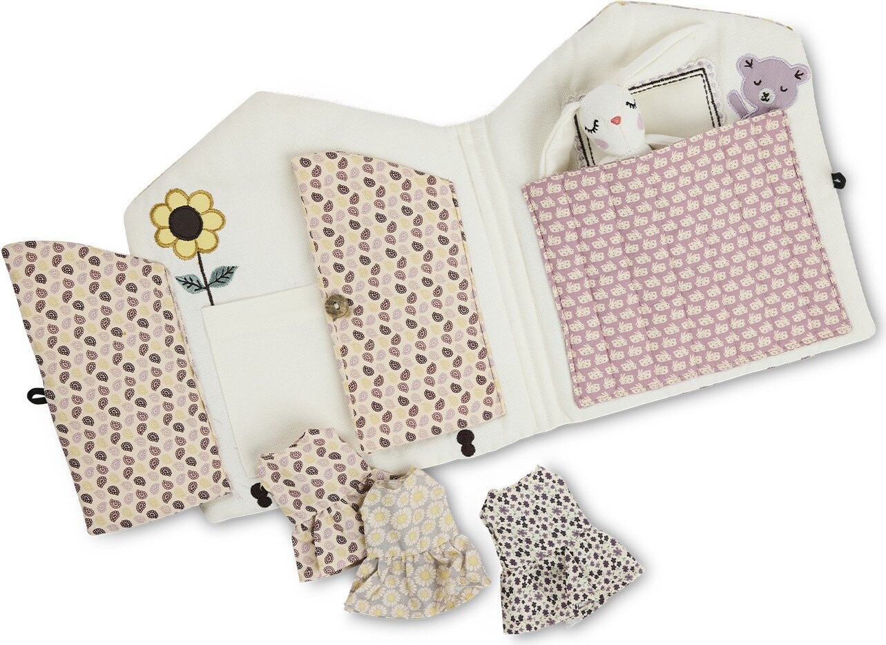 Smallstuff Stofbog m. Bamse - Tiny House - Soveværelse