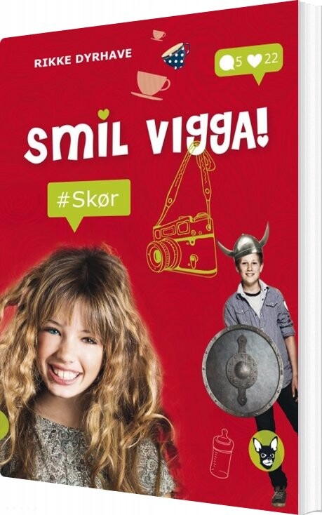 Billede af Smil, Vigga! #skør - Rikke Dyrhave - Bog