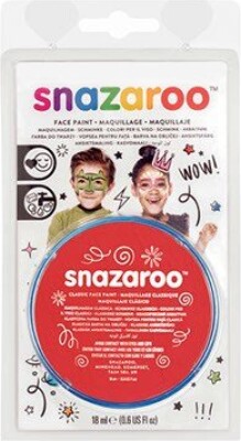 Snazaroo - Ansigtsmaling - Rød - 18 Ml