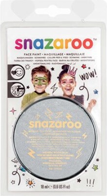 Snazaroo - Ansigtsmaling - Sølv - 18 Ml
