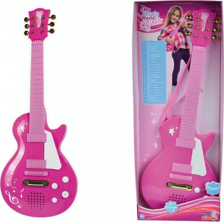 Simba - Legetøjs Rock Guitar Til Børn - Pink