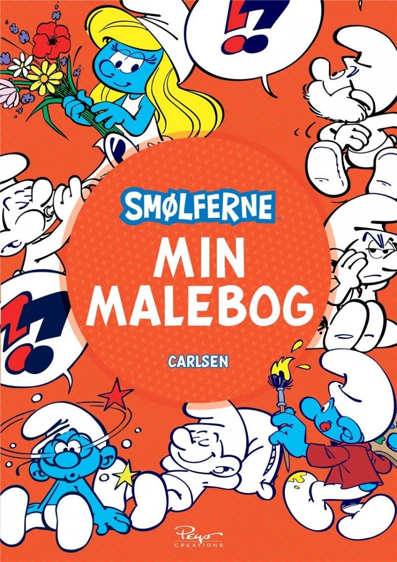 Smølferne - Min Malebog - 6 Stk