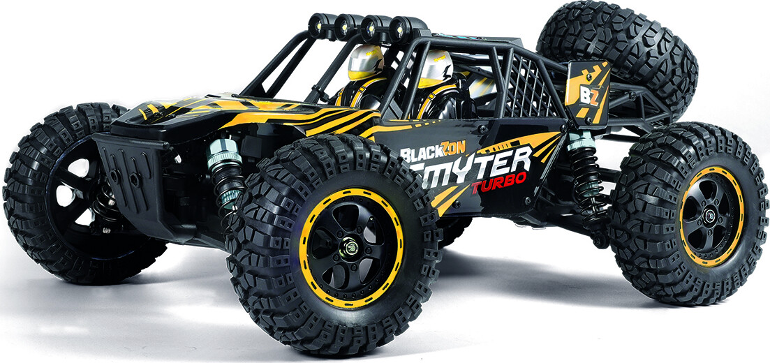 Blackzon - Rc Desert Buggy Bil - Smyter Db Turbo 1/12 4wd 3s - Gul