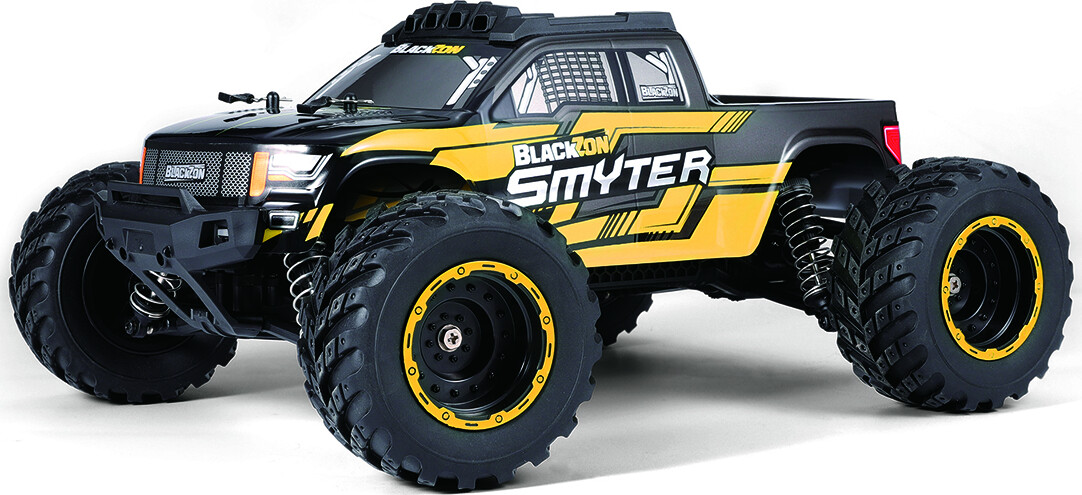 Blackzon Smyter MT 1/12 4WD elektrisk monstertruck - gul (540225)