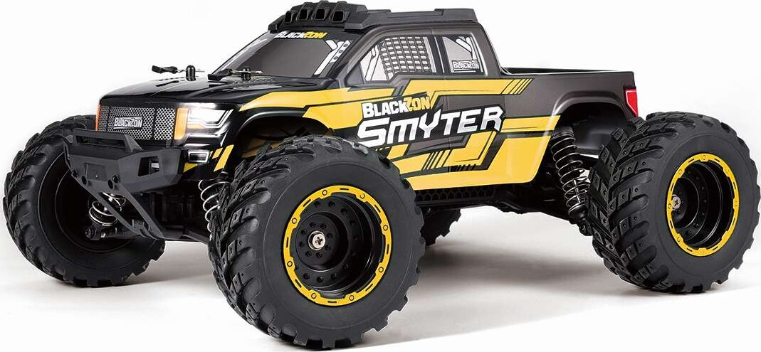 Blackzon Smyter MT 4WD Electric Monster Truck Fjernstyret Bil - 1:12 - Gul