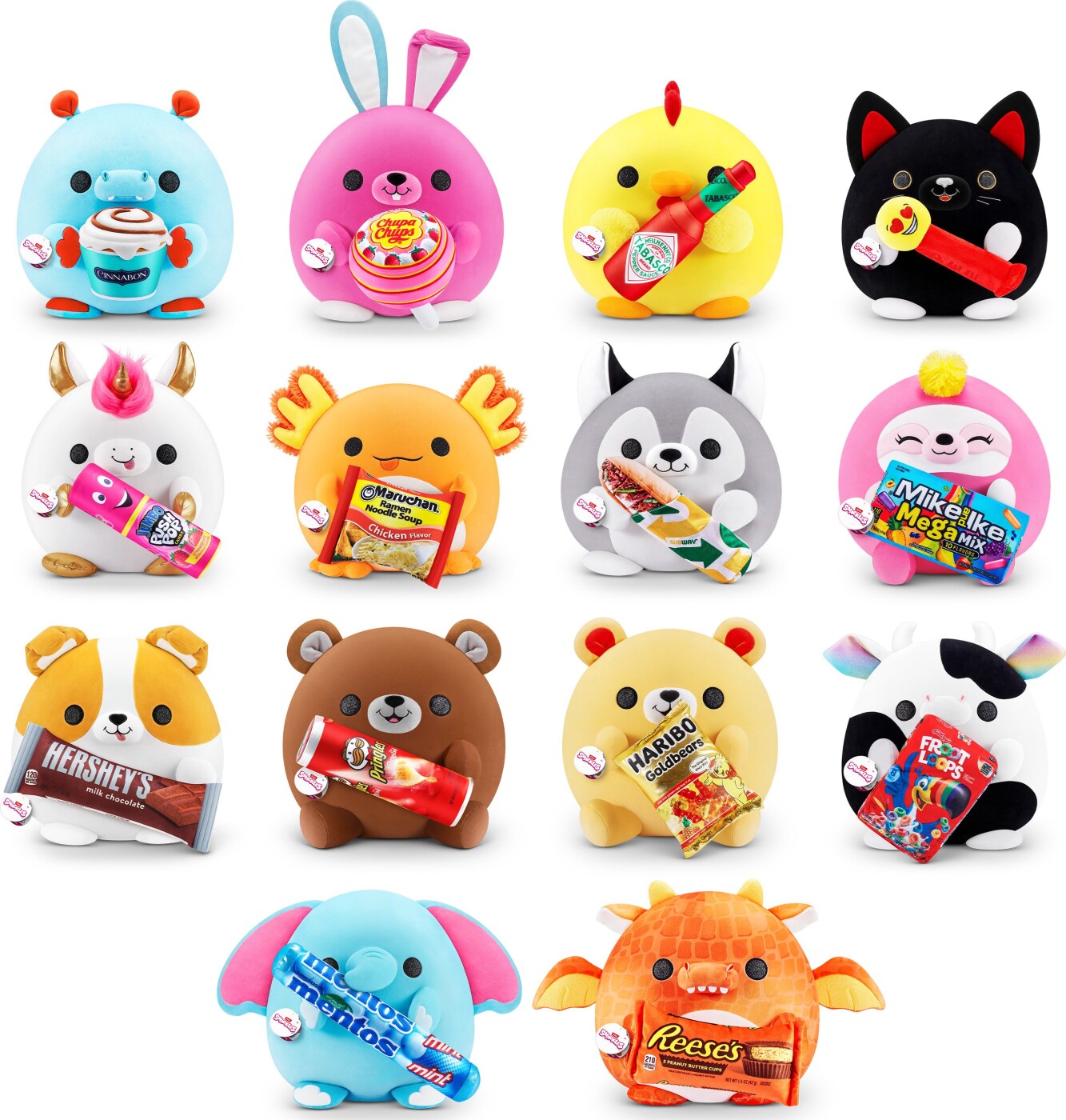 Snackles Bamse - Series 1 - 35 Cm - Zuru - Assorteret