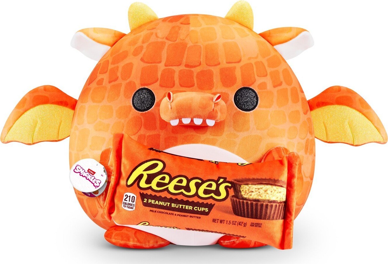 Snackles - Series 1 Plush Medium - Orange Dragon