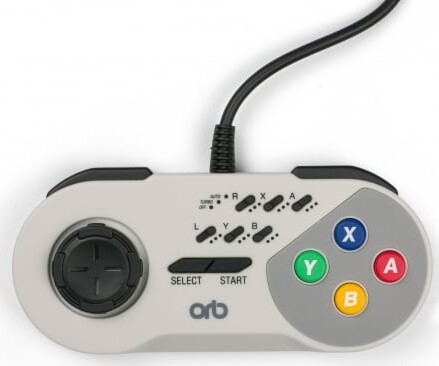 Snes Turbo Controller Med Kabel Fra Orb