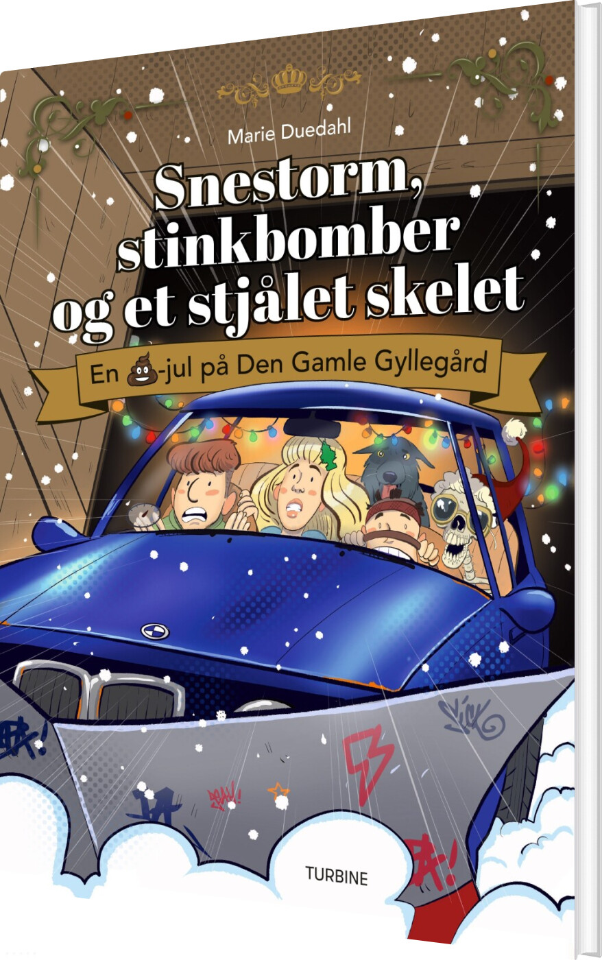 Billede af Snestorm, Stinkbomber Og Et Stjålet Skelet - En Lortejul På Den Gamle Gyllegård - Marie Duedahl - Bog hos Gucca.dk