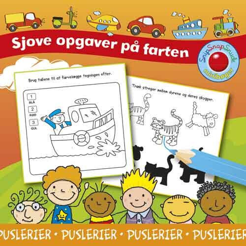 Snip Snap Snude Aktivitetsbog: Puslerier, Kolli (pakke Med 12 Stk.) - Bog - Forlaget Bolden