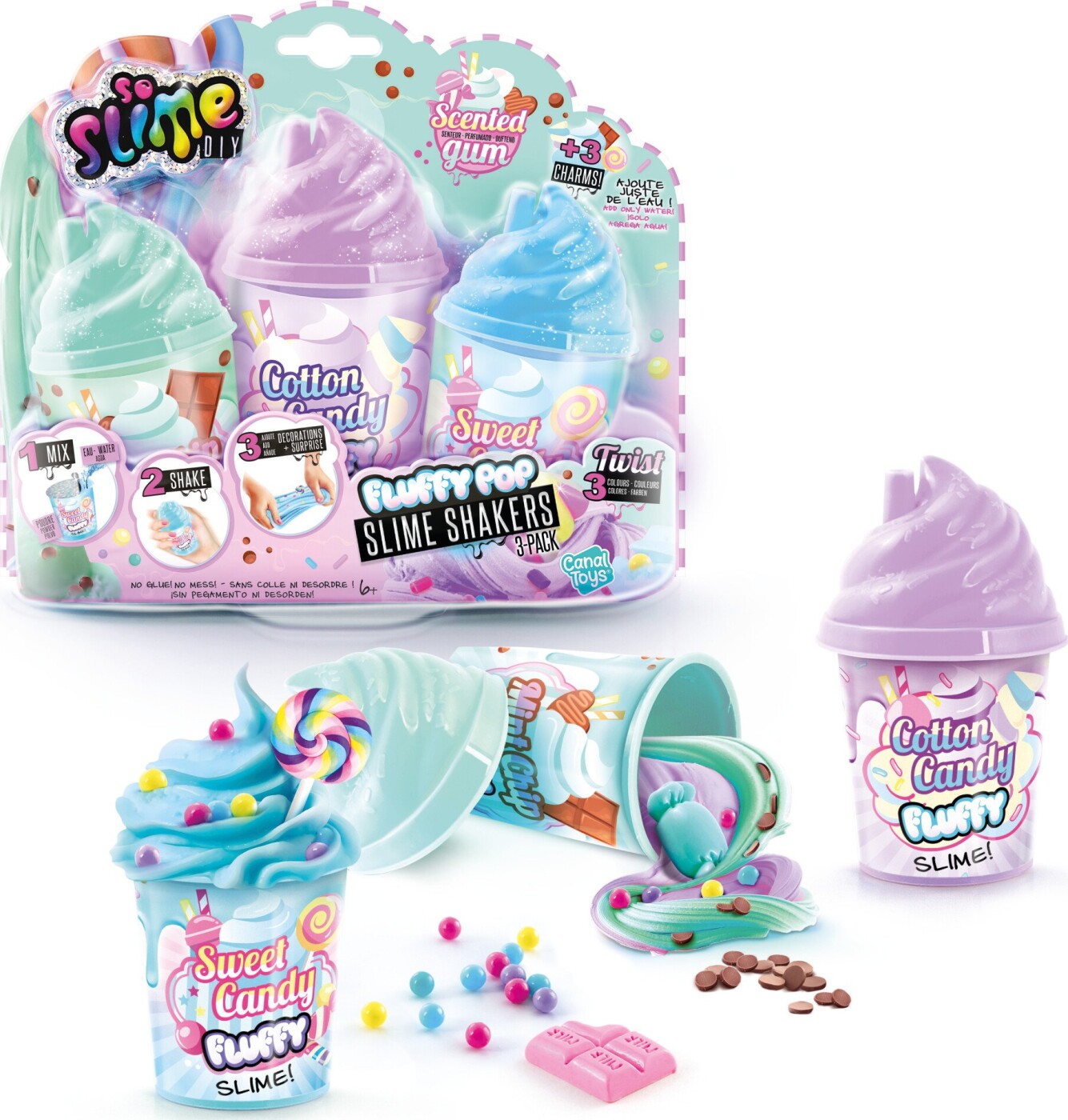 Canal Toys - So Slime - Diy Slim Sæt - Fluffy Pop Slime Shakers