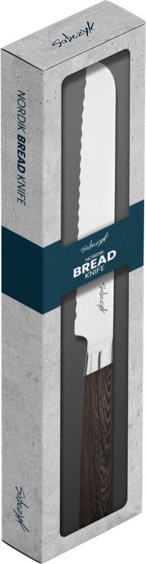 Sobczyk - Brødkniv Med Træskaft - Nordik - 20 Cm