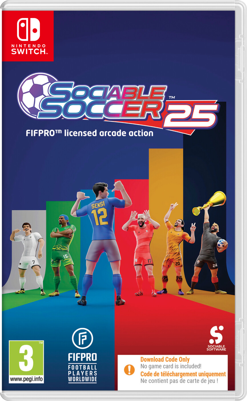 Sociable Soccer 25 - Kode I Boks  - Nintendo Switch