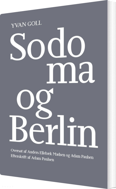 Billede af Sodoma Og Berlin - Yvan Goll - Bog