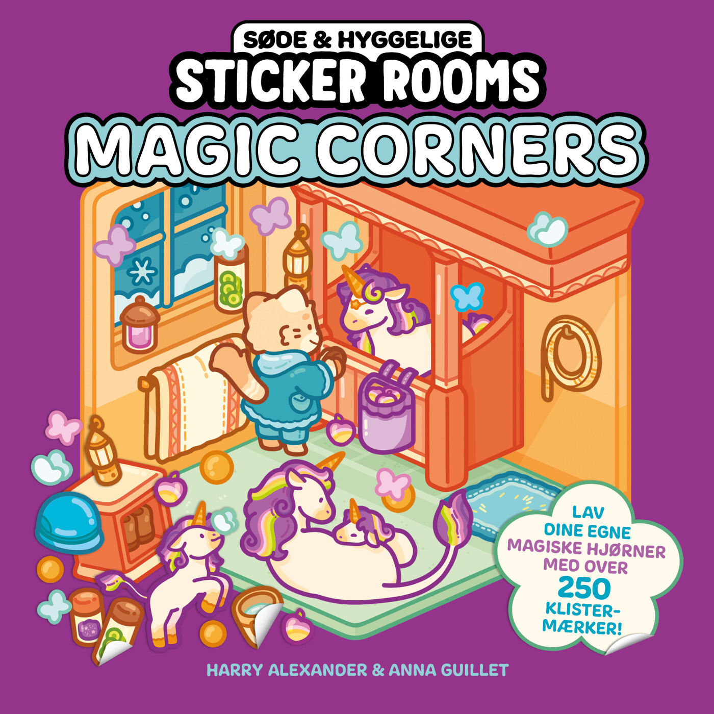 Søde Og Hygelige Sticker Rooms - Magic Corners - Harry Alexander - Bog