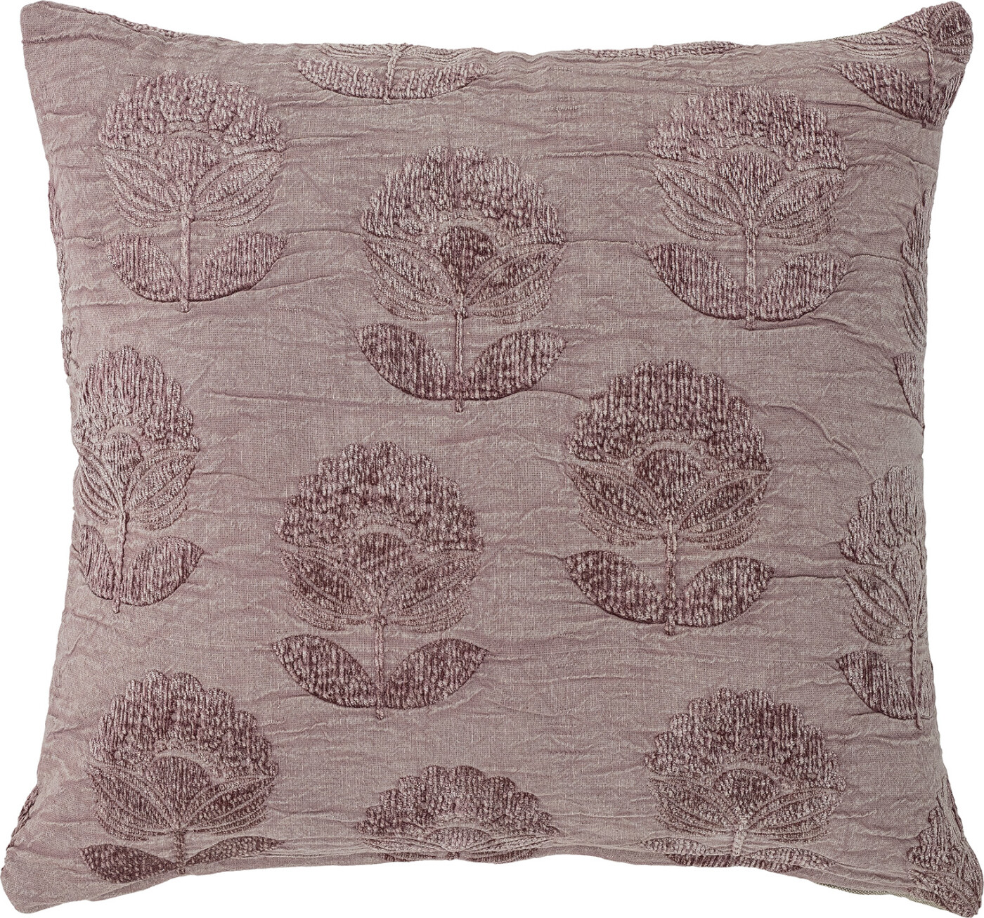 BLOOMINGVILLE Sofia Pude, Lilla, Bomuld W: 50cm, L: 50cm