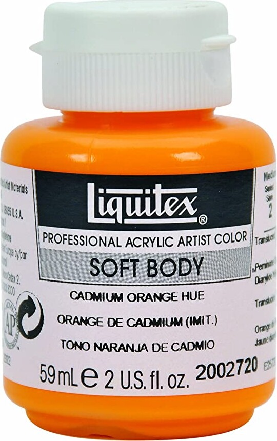 Liquitex - Akrylmaling - Soft Body - Cadmium Orange Hue 59 Ml