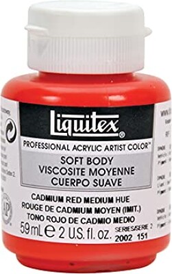Liquitex - Akrylmaling - Soft Body - Cadmium Red Medium Hue 59 Ml