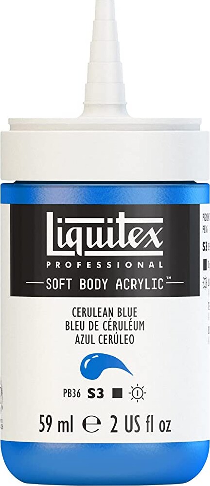 Liquitex - Akrylmaling - Soft Body - Cerulean Blue 59 Ml
