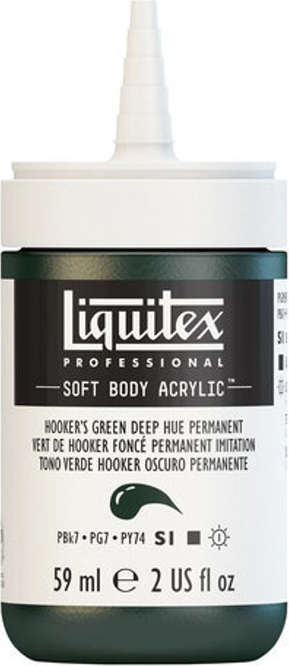 Liquitex - Akrylmaling - Soft Body - Hookers Green Deep Hue 59 Ml