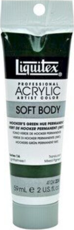 Liquitex - Akrylmaling - Soft Body - Hookers Green Hue 59 Ml