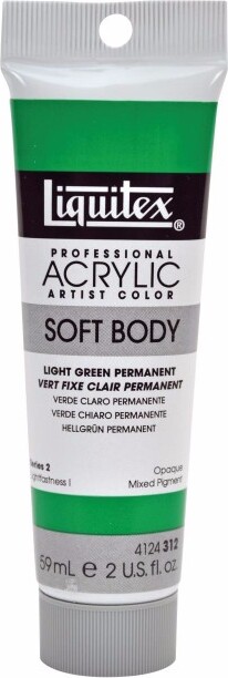 Liquitex - Akrylmaling - Soft Body - Light Green Permanent 59 Ml