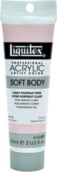 Liquitex - Akrylmaling - Soft Body - Light Portrait Pink 59 Ml