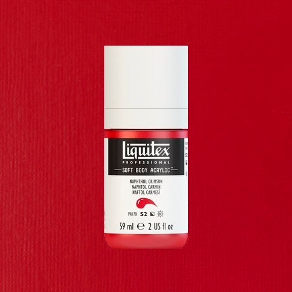 Liquitex - Akrylmaling - Soft Body - Napthol Crimson 59 Ml