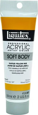 Liquitex - Akrylmaling - Soft Body - Naples Yellow Hue 59 Ml