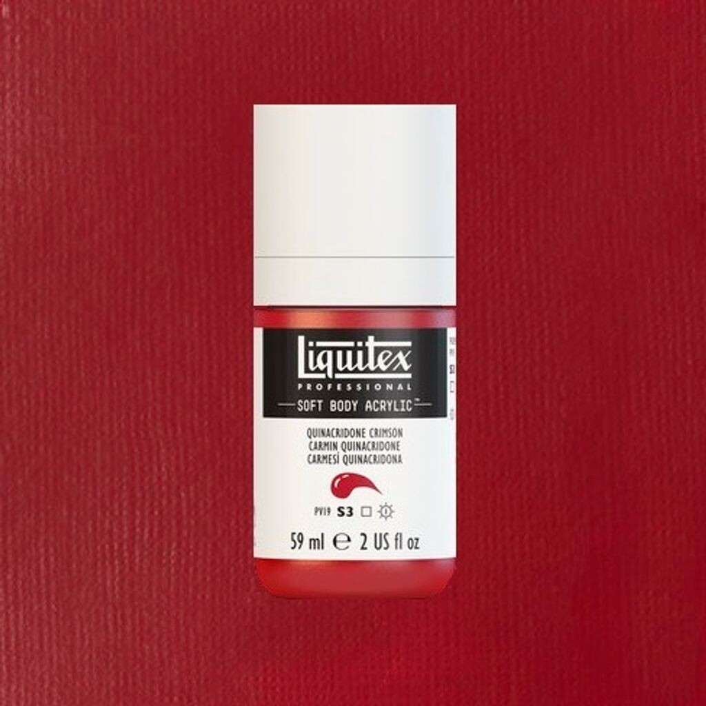 Liquitex - Akrylmaling - Soft Body - Quinacridone Crimson 59 Ml