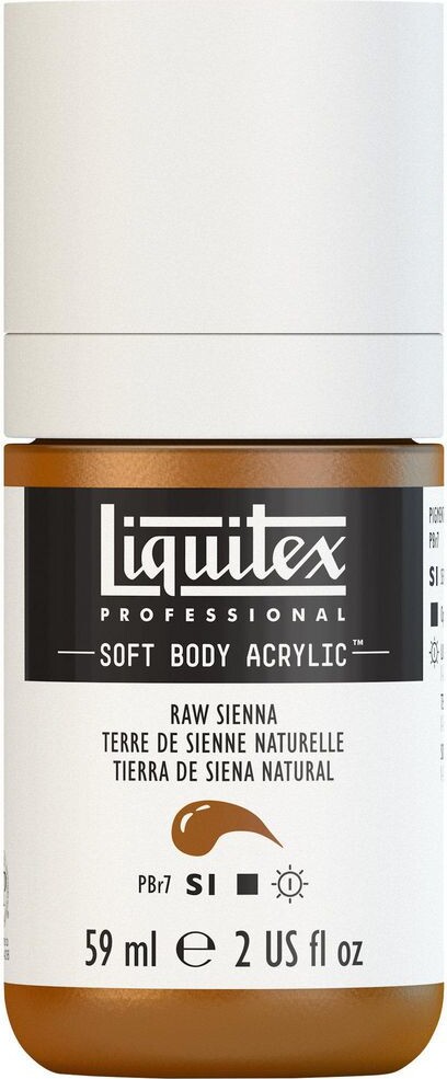 Liquitex - Akrylmaling - Soft Body - Raw Sienna 59 Ml