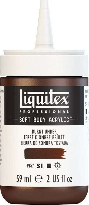 Billede af Liquitex - Akrylmaling - Soft Body - Burnt Umber 946 Ml