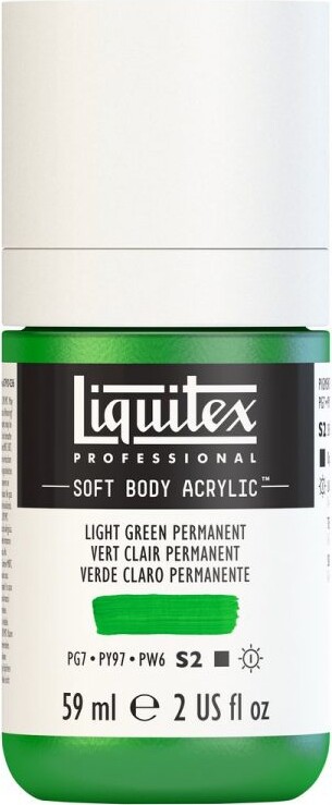 Billede af Liquitex - Akrylmaling - Soft Body - Light Green Permanent 946 Ml