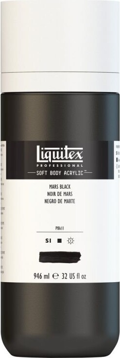 Liquitex - Akrylmaling - Soft Body - Mars Black 946 Ml