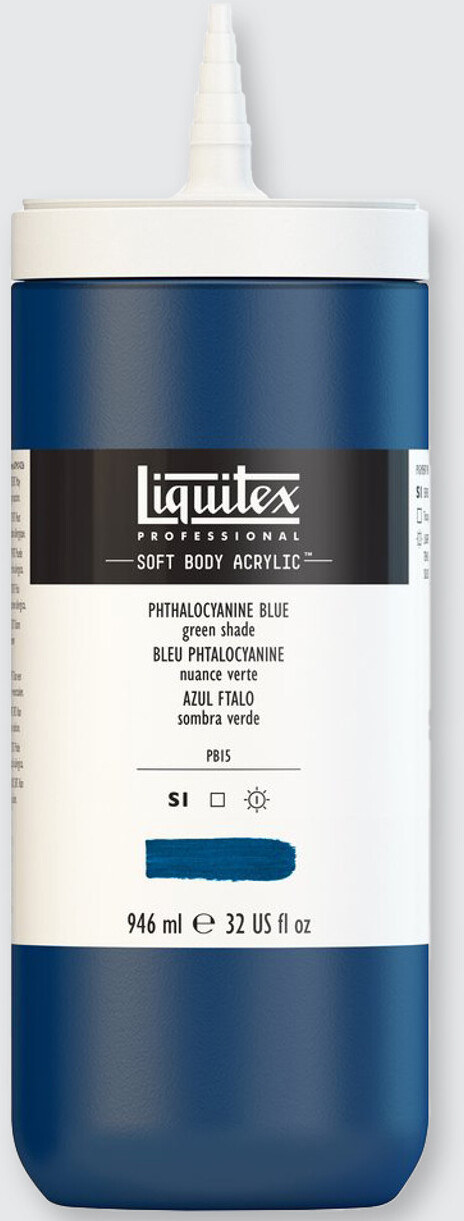 Se Liquitex - Akrylmaling - Phthalocyanine Blue - Green Shade 946 Ml hos Gucca.dk