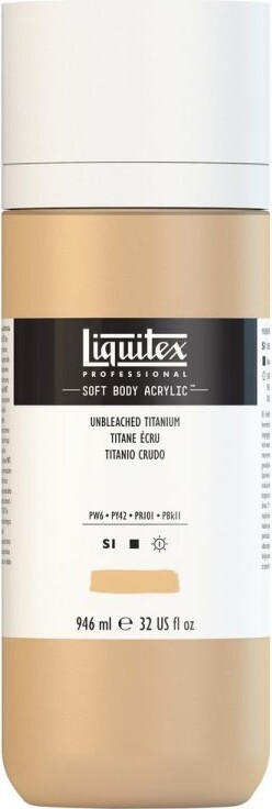 Liquitex - Akrylmaling - Soft Body - Unbleached Titanium 946 Ml