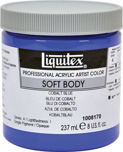 Billede af Liquitex - Soft Body Akrylmaling - Cobalt Blue 237 Ml