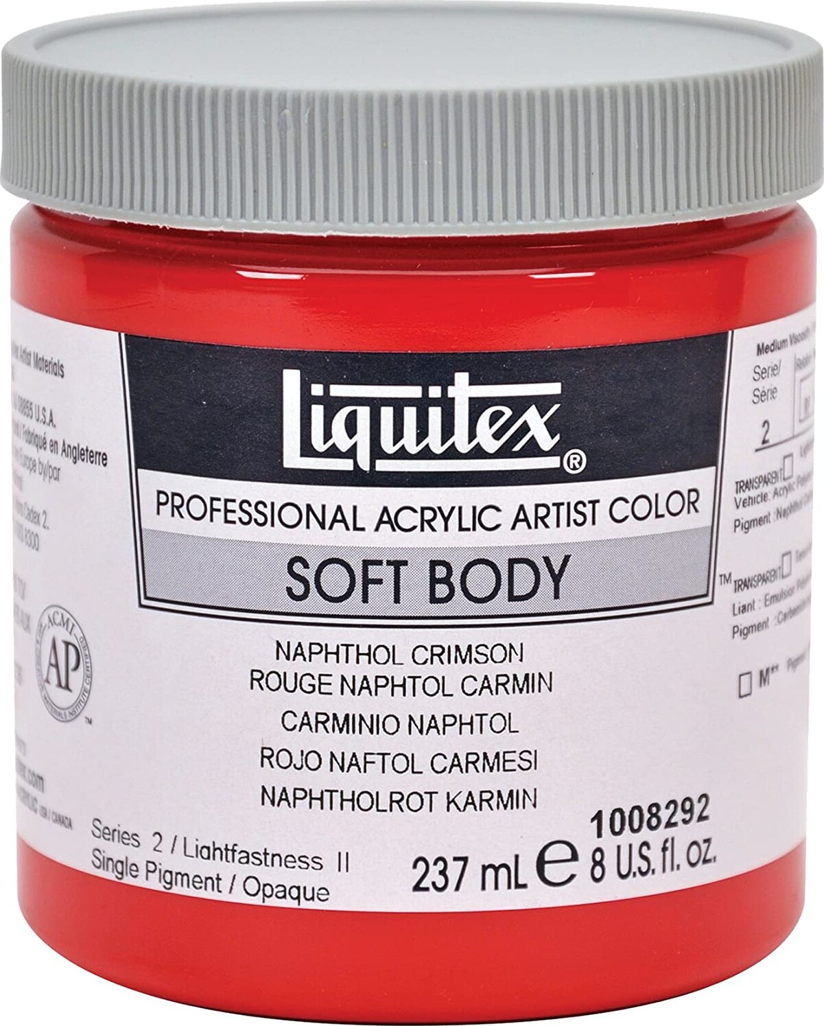 Liquitex - Basics Akrylmaling - Napthol Crimson 237 Ml