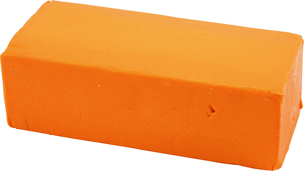 Soft Clay - Modellervoks - Neon Orange - 500 G billede