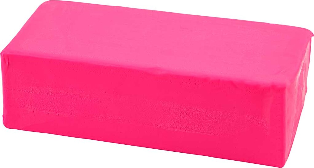Se Soft Clay - Modellervoks - Neon Pink - 500 G hos Gucca.dk