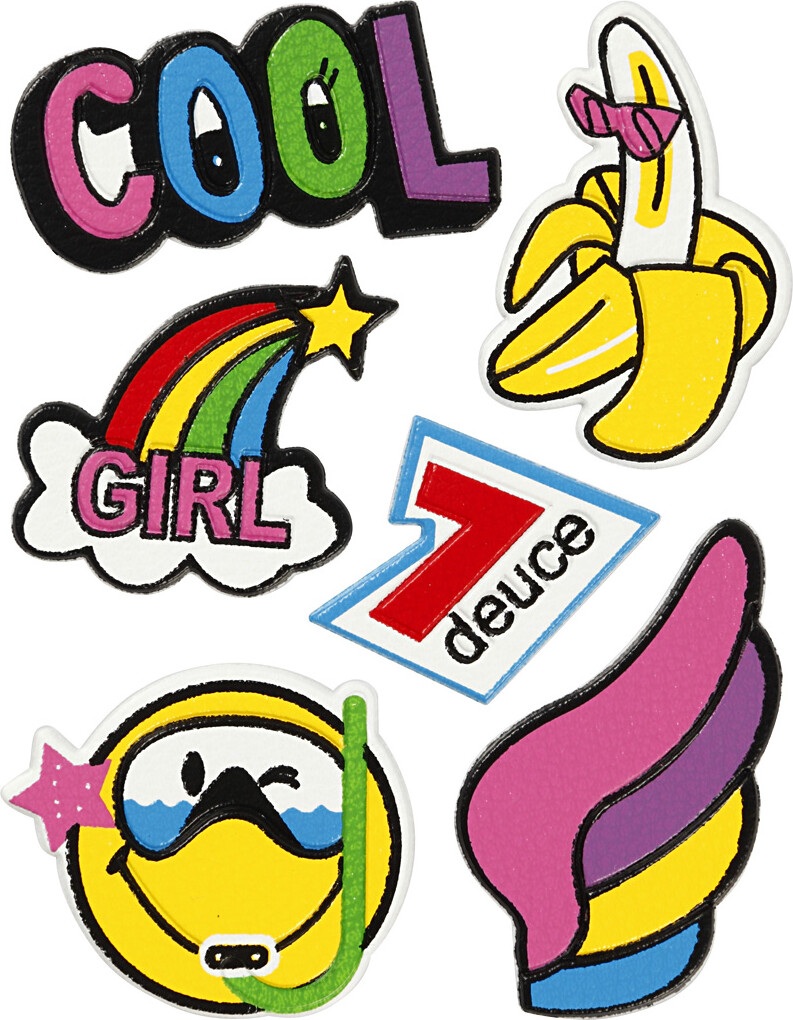 Klistermærker - Cool Girl - Soft Stickers