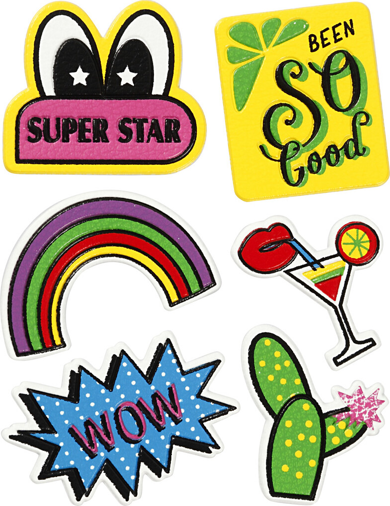 Klistermærker - Super Star - Soft Stickers