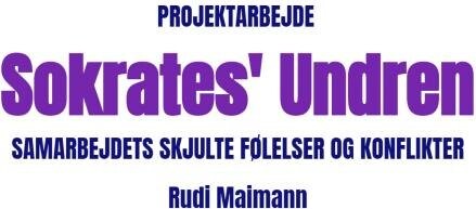 Billede af Sokrates' Undren - Samarbejdets Skjulte Følelser Og Konflikter - Rudi Maimann - Bog