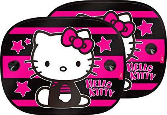 Solskærm Til Bil For Børn - Hello Kitty - Pink - 2 Stk