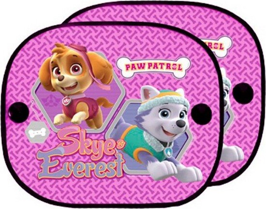 Solskærm Til Bil For Børn - Paw Patrol - Pink - 2 Stk