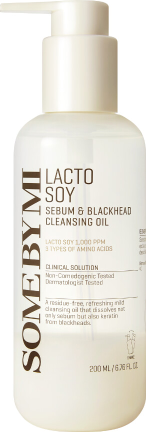 Some By Mi - Lactosoy Sebum & Blackhead Cleansing Oil 200 Ml - Rens