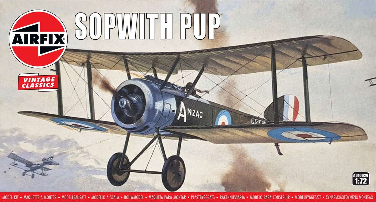 Airfix - Vintage Classics - Sopwith Pup Byggesæt - 1:72 - A01062v