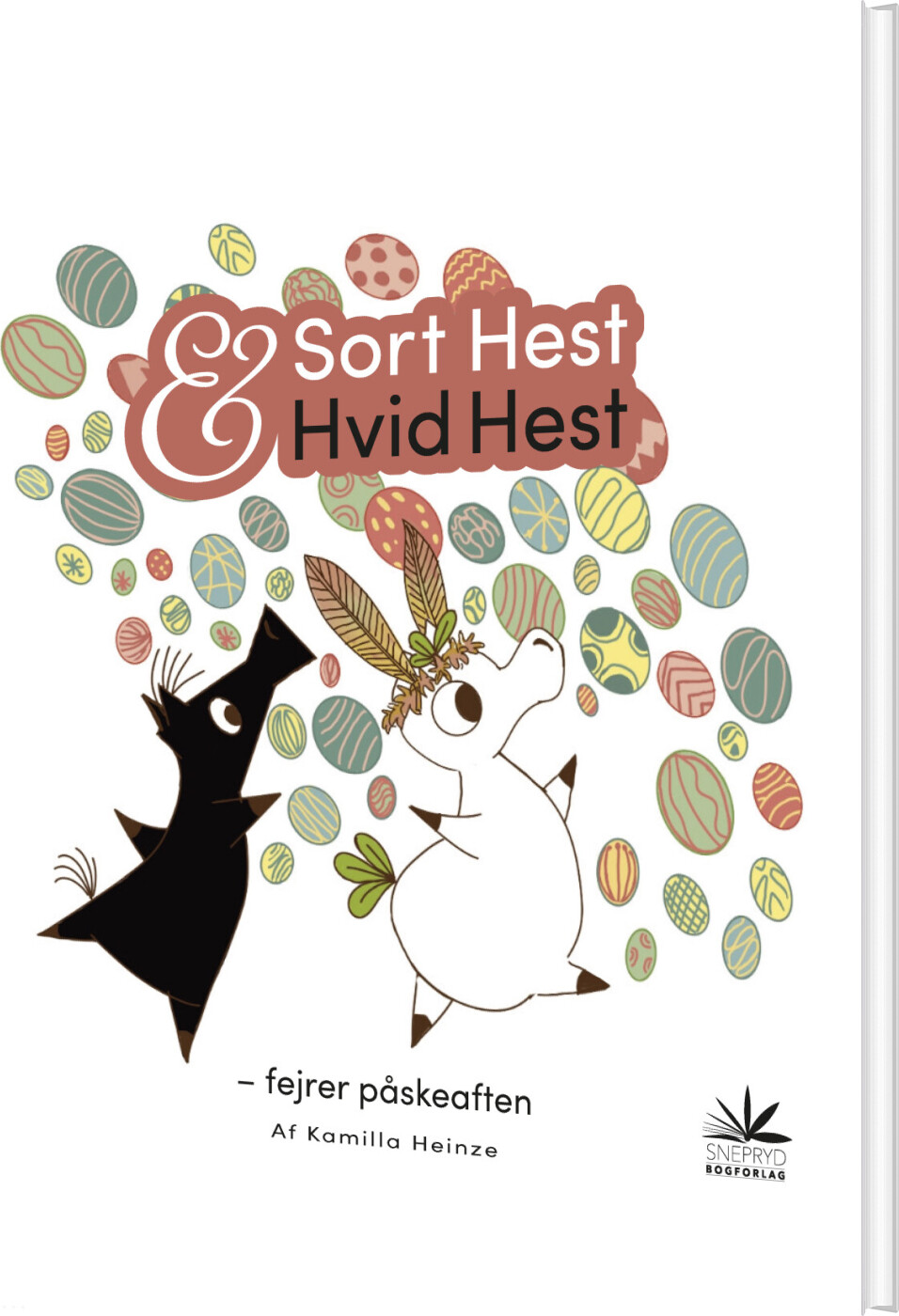 Sort Hest & Hvid Hest Fejrer Påskeaften - Kamilla Heinze - Bog